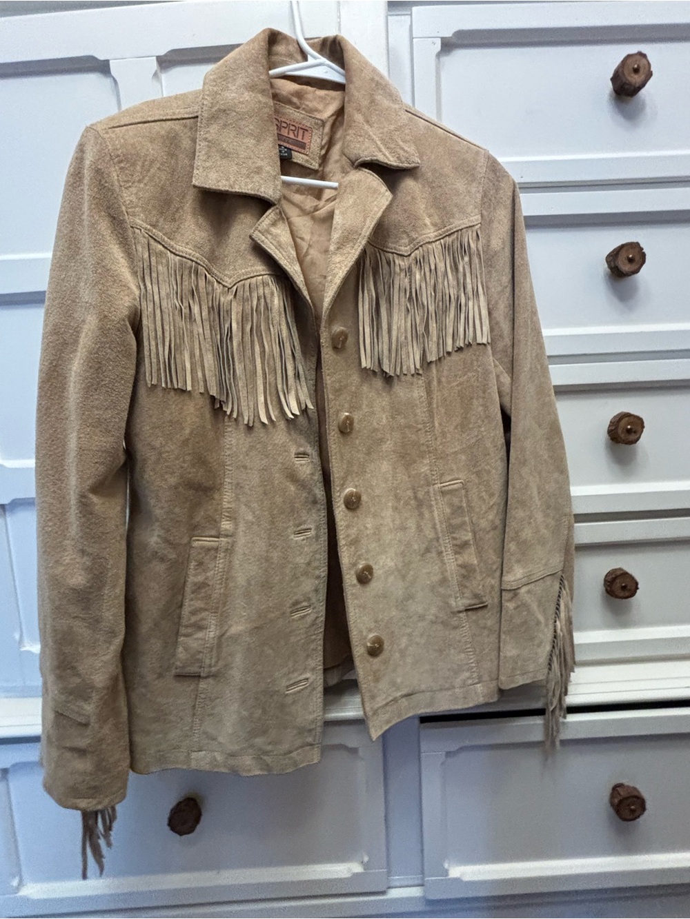 Women's Vintage Espirit Buckskin Leather with Fringe